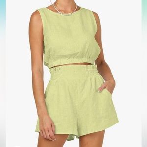 Lemon yellow matching set. Size XL